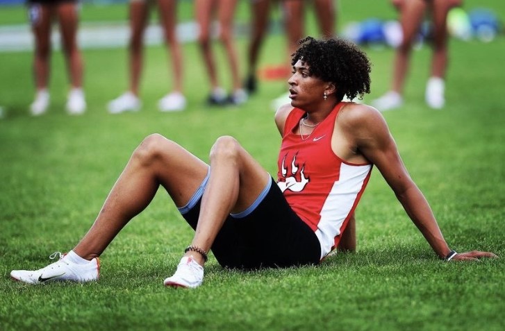 Winning races comes easy for this athlete. Senior Ace Malone lays down on May 22, 2022 at Colorado’s high school state championship. Malone received first in the 400 meter dash through hard work and determination. “It’s a lot of determination and grit,” Malone said. “Everyday you need to put in more effort than everybody else, and do the small things that other people aren’t doing to separate yourself.”