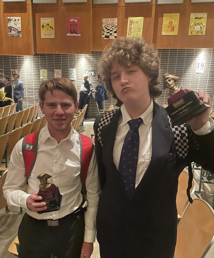 Clean+Sweep%0ASenior+Mitchell+Davis+and+Junior+Drew+Middleton+with+their+awards+at+George+Washington+High+School.+After+the+Debate+competition%2C+then+two+students+were+the+two+tied+winners+of+the+Lincoln+Douglas+Debate+category.+%E2%80%9CI%E2%80%99m+very+pleased+that+Mitchell+and+I+were+Co-Champions+of+the+tournament+because+we+both+worked+very+hard+and+debated+well%2C%E2%80%9D+Middleton+said.+